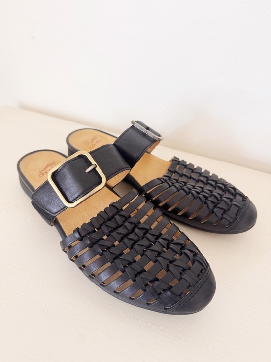 Dansko Shoes - Dansko Leilani Black Woven Leather Slide Mules size 39